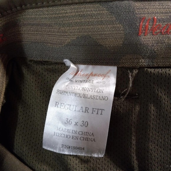 Weatherproof Vintage Pants Men's 36x30 Brown Regular  Straight Fit Stretch Work - Picture 11 of 14